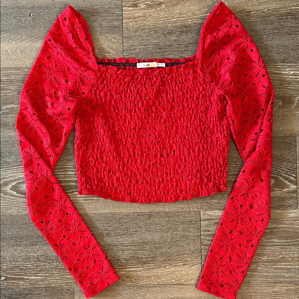 lace long sleeve top